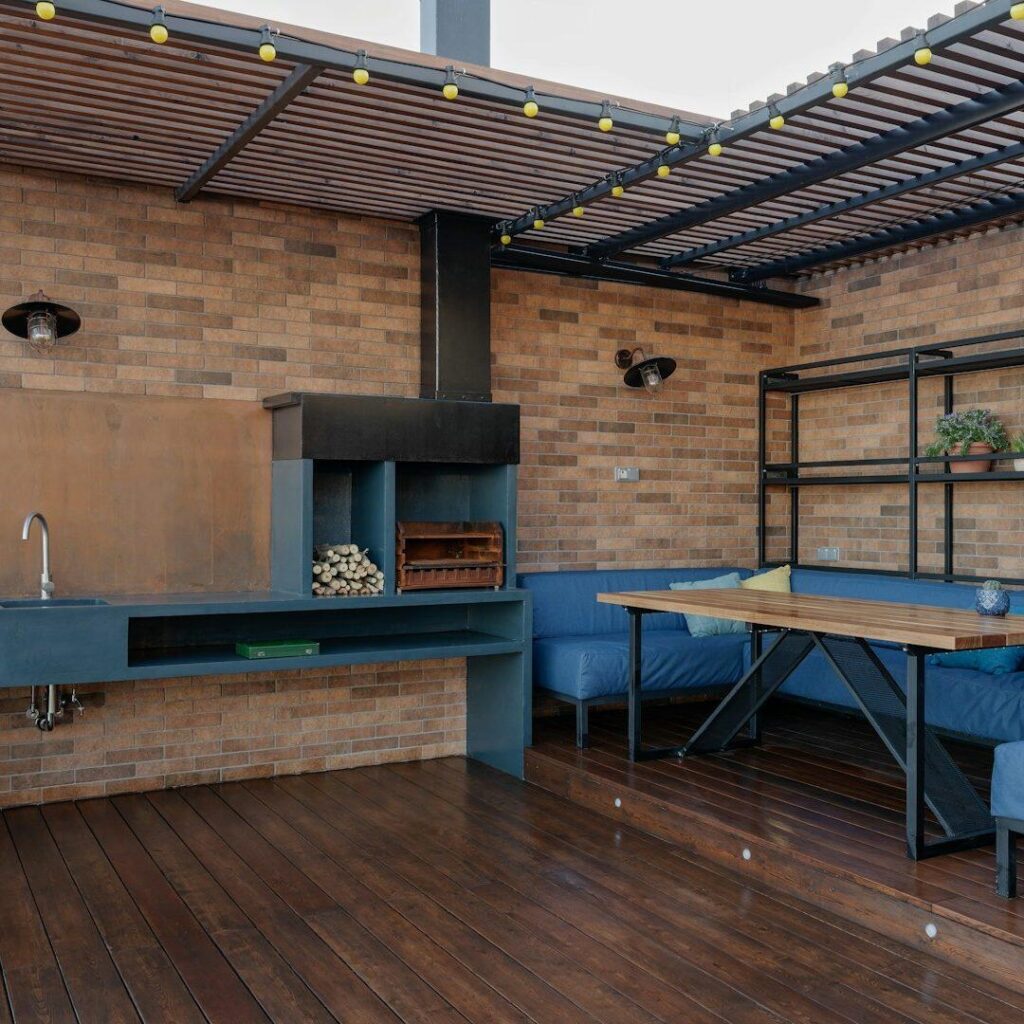 Cuisine d'été - Pool House sur mesure